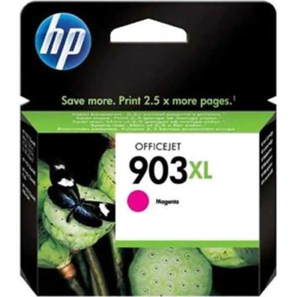 Γνήσιο Hp 903XL Magenta Μελάνι με κωδικό T6M07AE που περιέχει 9,5ml χρώματος Μαντζέντα.