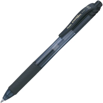 Pentel Energel Μαύρο BLN107 Στυλό Gel με Grip 0.7mm