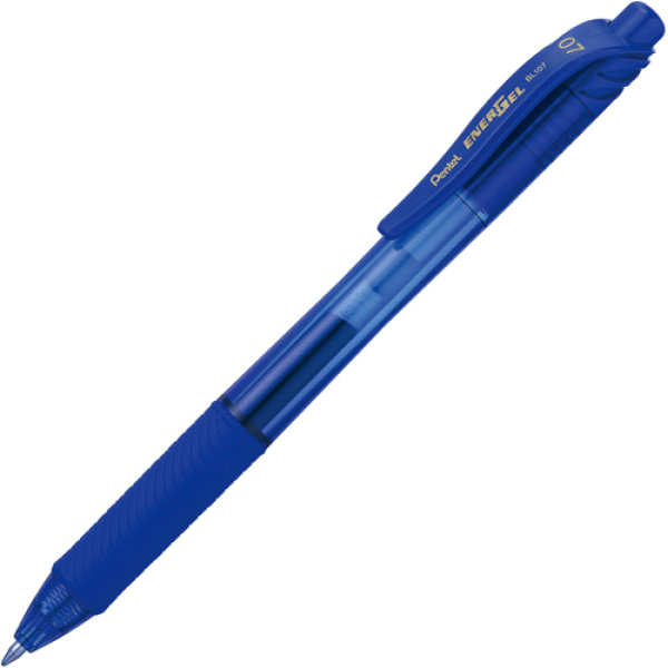 Pentel ENERGEL BL107 Στυλό Μπλε με μελάνι gel νέας γενιάς που στεγνώνει αμέσως με απαλή γραφή.