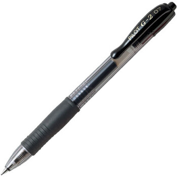 Pilot G-2 Στυλό με κουμπί, μελάνι Gel και Grip που σας δίνει ακρίβεια στο κράτημα με πάχος γραφής 0.7mm σε χρώμα μαύρο.