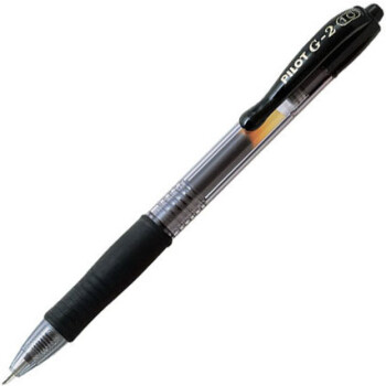 Pilot G-2 Στυλό με κουμπί, μελάνι Gel και Grip που σας δίνει ακρίβεια στο κράτημα με πάχος γραφής 1.0mm σε χρώμα μαύρο.