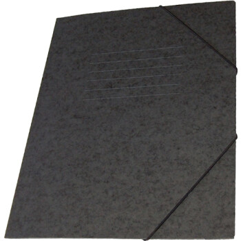 Φάκελος Πρέσπαν με Αυτιά και Λάστιχο διαστάσεων 25x35cm σε χρώμα Μαύρο, για εύκολη και γρήγορη αποθήκευση εγγράφων.