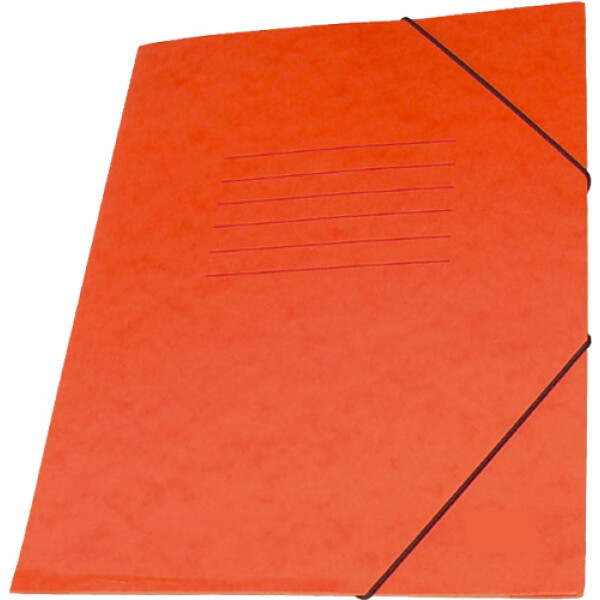 Φάκελος Πρέσπαν με Αυτιά και Λάστιχο διαστάσεων 25x35cm σε χρώμα Πορτοκαλί, για εύκολη και γρήγορη αποθήκευση εγγράφων.
