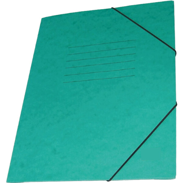 Φάκελος Πρέσπαν με Αυτιά και Λάστιχο διαστάσεων 25x35cm σε χρώμα Πράσινο, για εύκολη και γρήγορη αποθήκευση εγγράφων.
