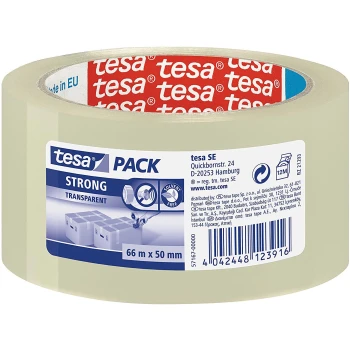 Ταινία Συσκευασίας Διάφανη 50mmx66m Tesa Pack Strong