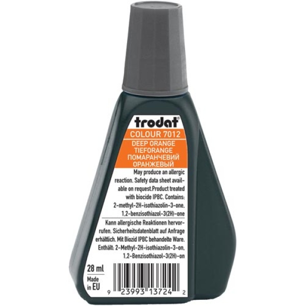 ΜΕΛΑΝΙ TRODAT 7012 DEEP ORANGE 28ml ΓΙΑ ΤΑΜΠΟΝ ΣΦΡΑΓΙΔΩΝ