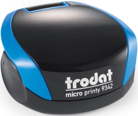 Σφραγίδα Στρογγυλή Trodat Printy 9342 Τσέπης Μπλε για κατασκευή σφραγίδας με διάμετρο 4.2cm.