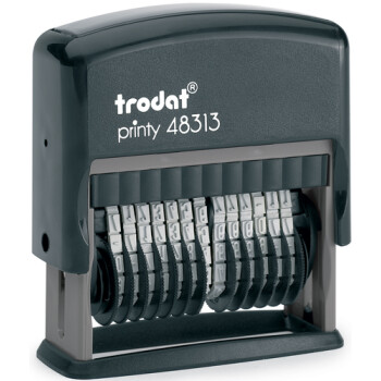 Σφραγίδα Trodat Printy 48313 Αυτομελανώμενη Μαύρη 13 αριθμών με ύψος ψηφίου 3.8mm και μήκος σφραγίσματος 4.6cm
