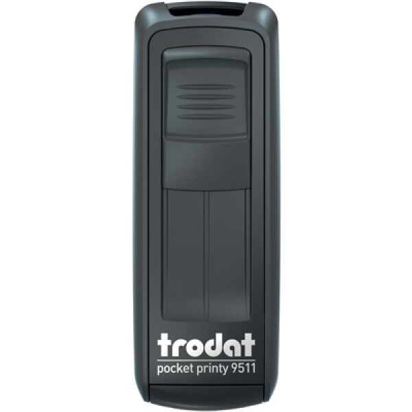 Σφραγίδα Trodat Pocket Printy 9511 Τσέπης Μαύρη για κατασκευή σφραγίδας έως 3ων γραμμών κειμένου.