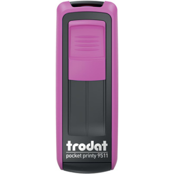Σφραγίδα Trodat Pocket Printy 9511 Τσέπης Φούξια για κατασκευή σφραγίδας έως 3ων γραμμών κειμένου.