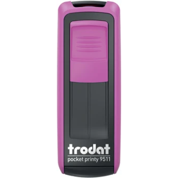 Σφραγίδα Trodat Pocket Printy 9511 Τσέπης Φούξια για κατασκευή σφραγίδας έως 3ων γραμμών κειμένου.