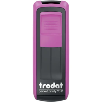 Σφραγίδα Trodat Pocket Printy 9511 Τσέπης Φούξια για κατασκευή σφραγίδας έως 3ων γραμμών κειμένου.