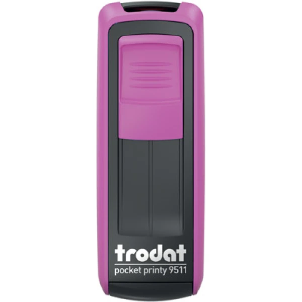 Σφραγίδα Trodat Pocket Printy 9511 Τσέπης Φούξια για κατασκευή σφραγίδας έως 3ων γραμμών κειμένου.