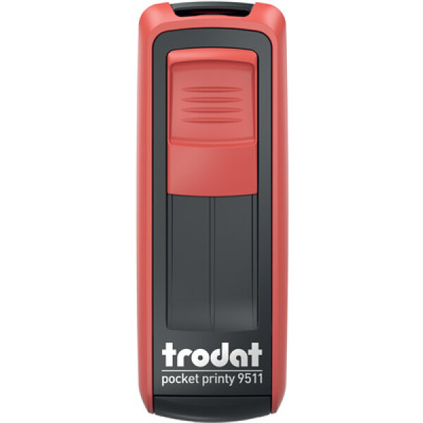 Σφραγίδα Trodat Pocket Printy 9511 Τσέπης Κόκκινη για κατασκευή σφραγίδας έως 3ων γραμμών κειμένου.
