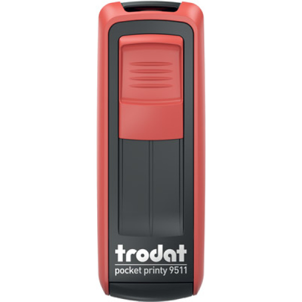 Σφραγίδα Trodat Pocket Printy 9511 Τσέπης Κόκκινη για κατασκευή σφραγίδας έως 3ων γραμμών κειμένου.