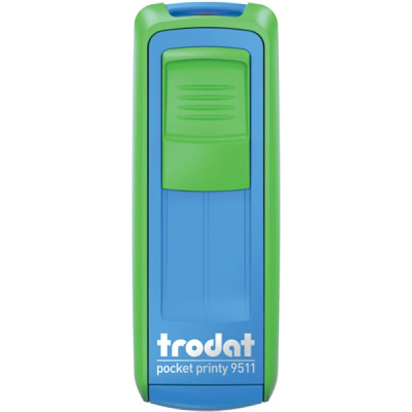 Σφραγίδα Trodat Pocket Printy 9511 Τσέπης Πράσινη - Μπλε για κατασκευή σφραγίδας έως 3ων γραμμών κειμένου.