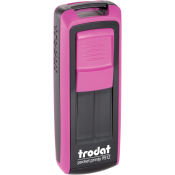 Σφραγίδα Trodat Pocket Printy 9512 Τσέπης Φούξια για κατασκευή σφραγίδας έως 5 γραμμών κειμένου.