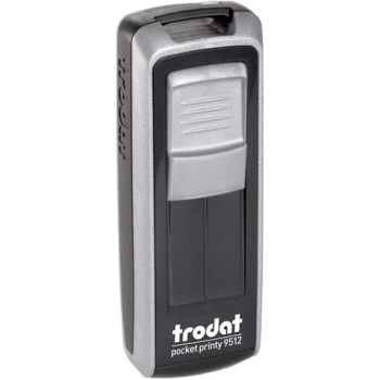 Σφραγίδα Trodat Pocket Printy 9512 Τσέπης Ασημί για κατασκευή σφραγίδας έως 5 γραμμών κειμένου.