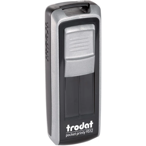 Σφραγίδα Trodat Pocket Printy 9512 Τσέπης Ασημί για κατασκευή σφραγίδας έως 5 γραμμών κειμένου.