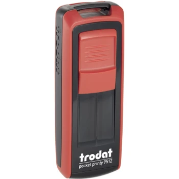 Σφραγίδα Trodat Pocket Printy 9512 Τσέπης Κόκκινη για κατασκευή σφραγίδας έως 5 γραμμών κειμένου.