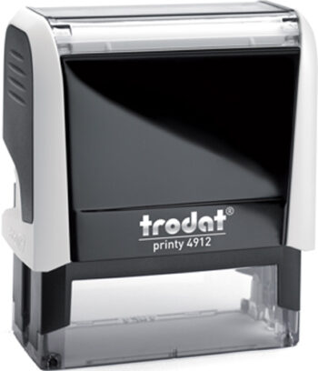 Σφραγίδα Trodat Printy 4912 Eco Αυτομελανώμενη Λευκή για κατασκευή σφραγίδας έως 5 γραμμών κειμένου.