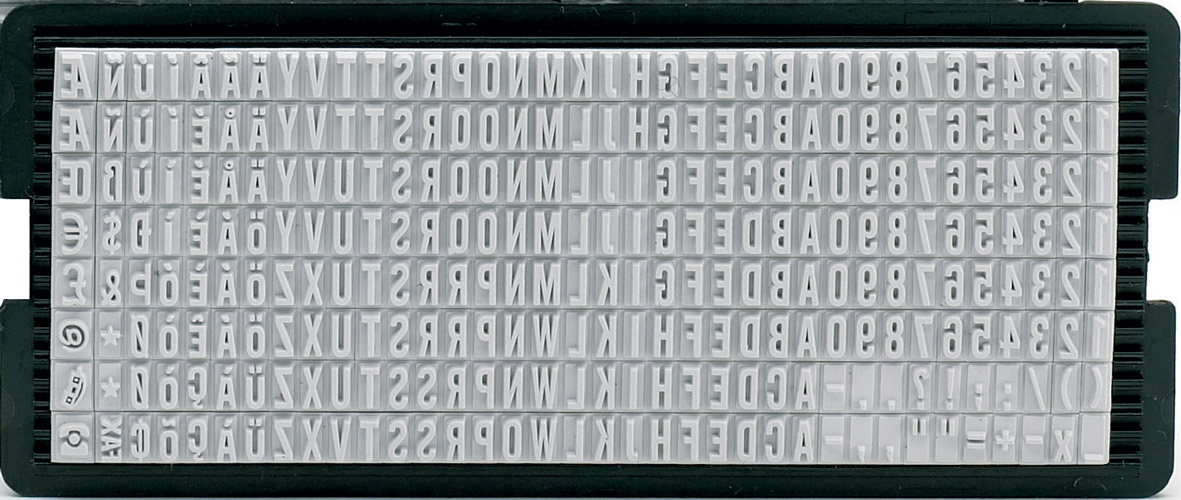 Trodat 6004 Πλακέτα Ελληνικών Γραμμάτων ύψους 4mm