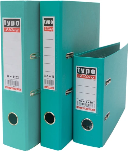 Κλασέρ Βεραμάν Typo 8x32cm Πλαστικό PP με μηχανισμό 2 κρίκων